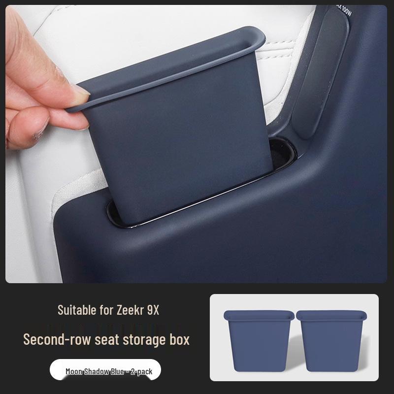 Zeekr 9X Second Row Seat Storage Box with Phone Slot - Interior Car Decoration Accessories