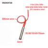 SNDHEATER Element de încălzire cu cartuș Ø 6 mm pentru matriță AC 110V/220V Tijă electrică industrială pentru căldură 50W/60W/80W/90W/100W 2 BUC