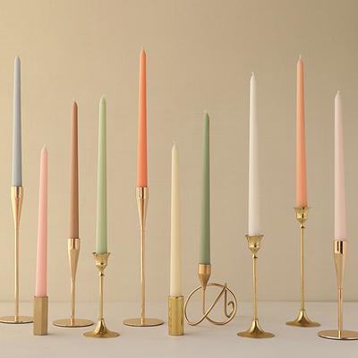4pcs/set Morandi Colored Long Rod Candle Wedding Candles Gradient Candle European 30.5cm