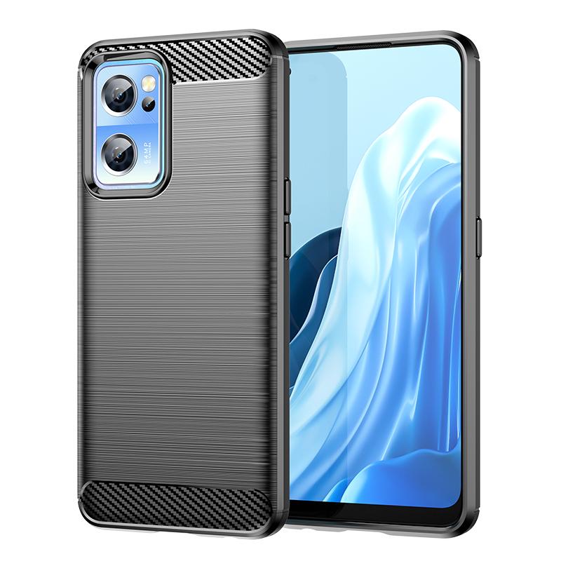 

Для чехла OnePlus Nord CE 2 5G Чехол для OnePlus Nord CE 2 5G Бампер Силиконовый чехол из углеродного волокна для OnePlus Nord CE 2 Чехол OnePlus Nord CE 2 5G чёрный