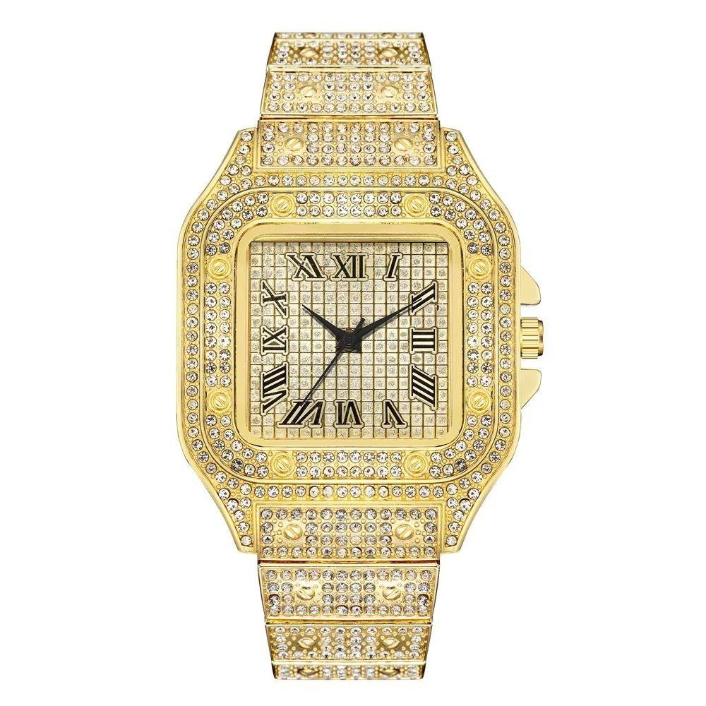 Square Quartz Wristwatch Waterproof Men Watch Luxury Classic Luxury Business Watch  Male Fashion