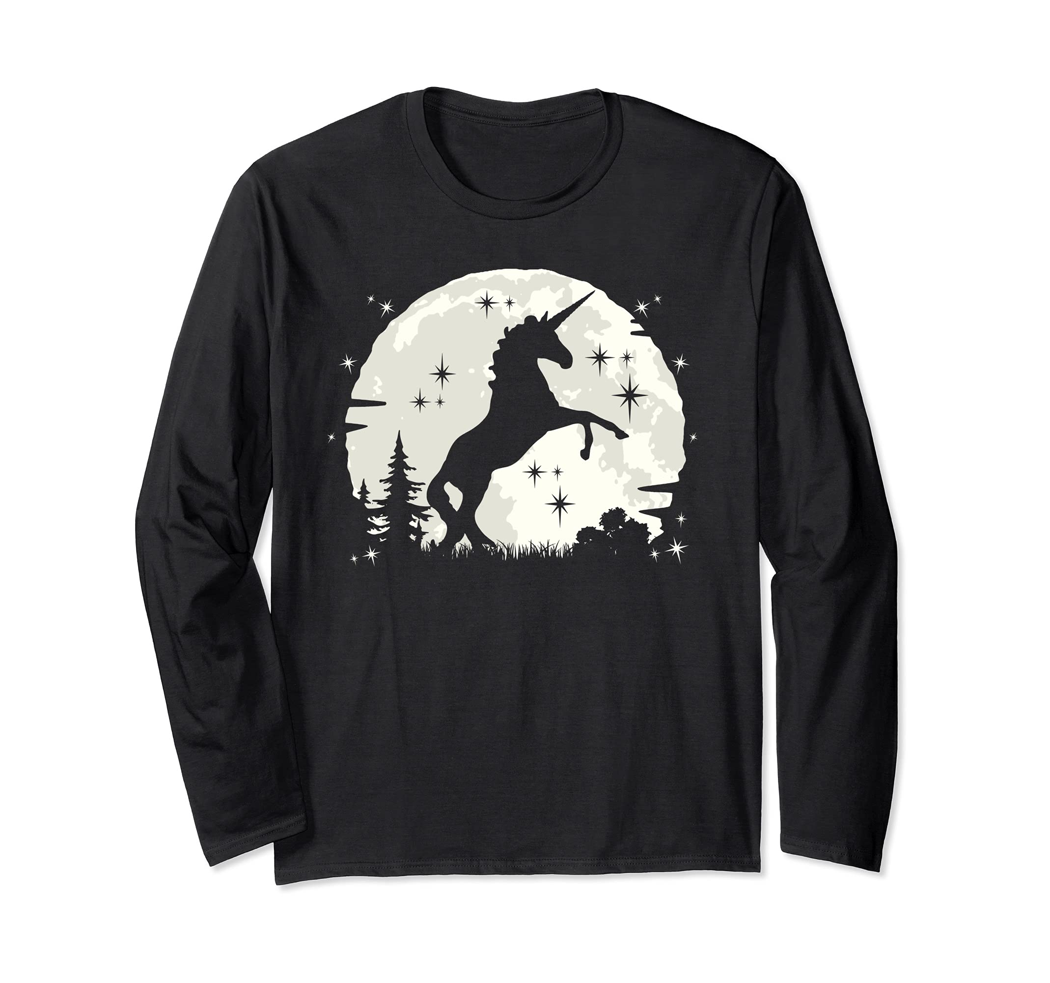 

Смешная одежда с единорогом Одежда с единорогом Милая футболка с длинным рукавом и единорогом