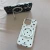 Polka Dot Rotating Stand Phone Case for iPhone 17Pro/16Promax/15/14