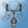 360-degree Rotation-Navigation Mount Mobile Phones Holder Car Adjustable Stand Rearview Mirror Retractable Phone Bracket