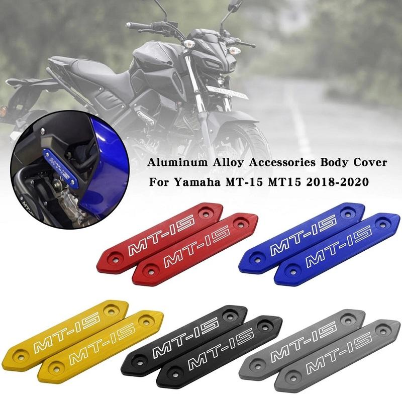 Motorcycle CNC Aluminum Fork Frame Body Cover Decoration Engine Side Faring Decorative Protector For Yamaha MT-15 MT15 2018-2020
