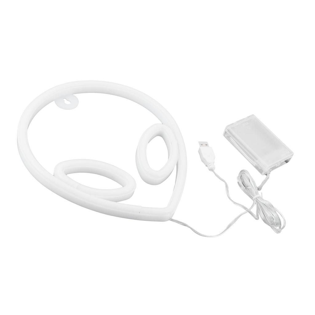 Alien Shaped Neon Light Colorful LED Neon Sign for Wedding Party Decor USB/Battery Powered