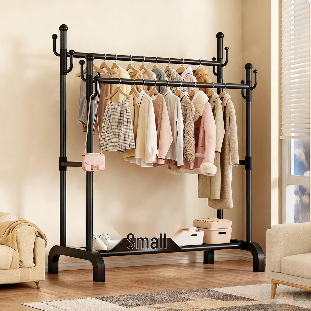 Multifunctional Floor-Standing Coat Rack and Clothes Dryer for Indoor Storage
