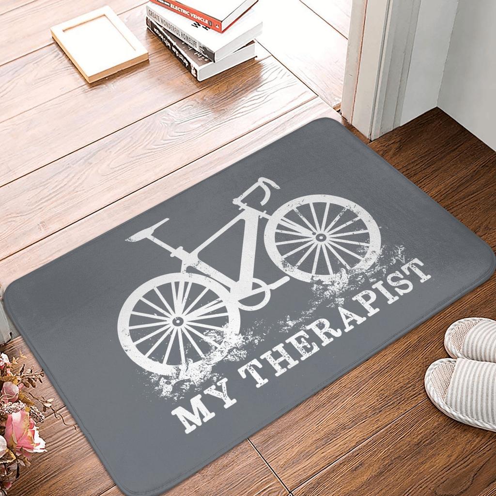 MTB Bicycle Doormat Anti-Slip Entrance Bathroom Kitchen Floor Door Mats Mountain Bike Bedroom Balcony Rug Carpet Footpad