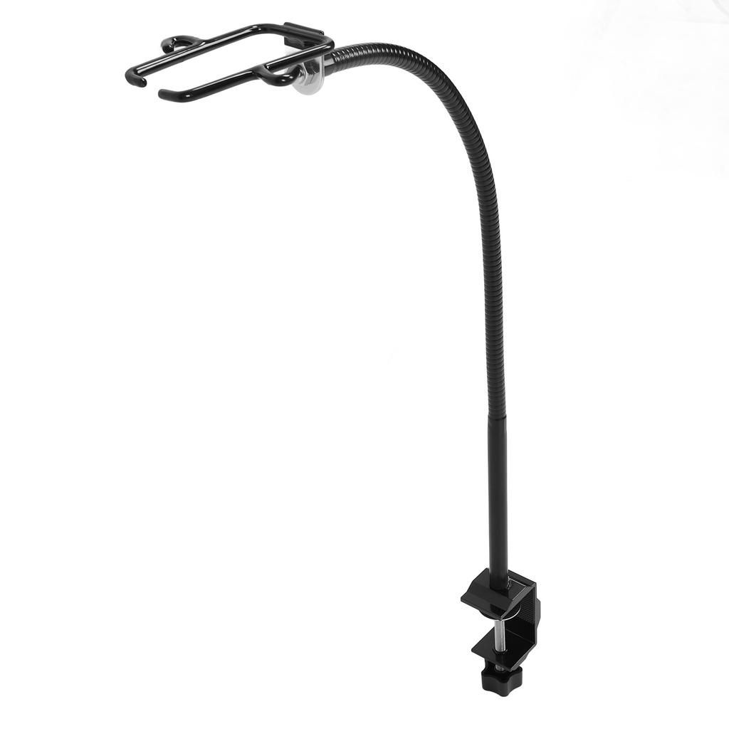 Handsfree Hair Dryer Holder Adjustable Angle Aluminum Alloy Hair Dryer Clamp Mount for Countertop