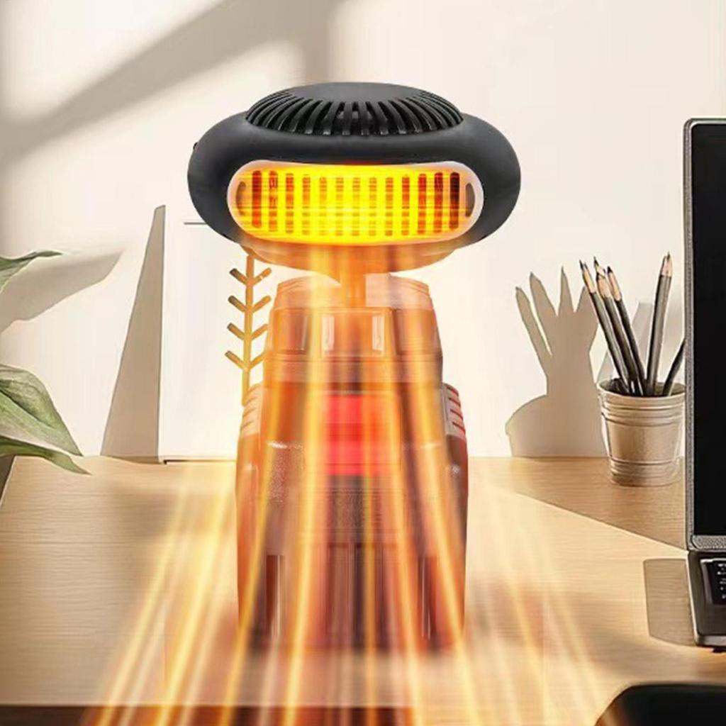 Battery Powered Car Heater & Defroster, Portable 2-in-1 Emergency Heater for Vehicles - SUV Truck Sedan Motorbike Winter Use