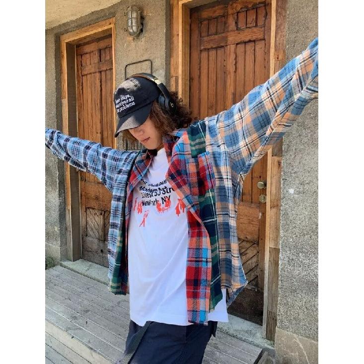 

Рубашка с длинным рукавом с буквенным принтом 2024 года в японском стиле в стиле Гонконга, свободная рубашка для мальчиков, летнее модное универсальное повседневное пальто 3XL красный