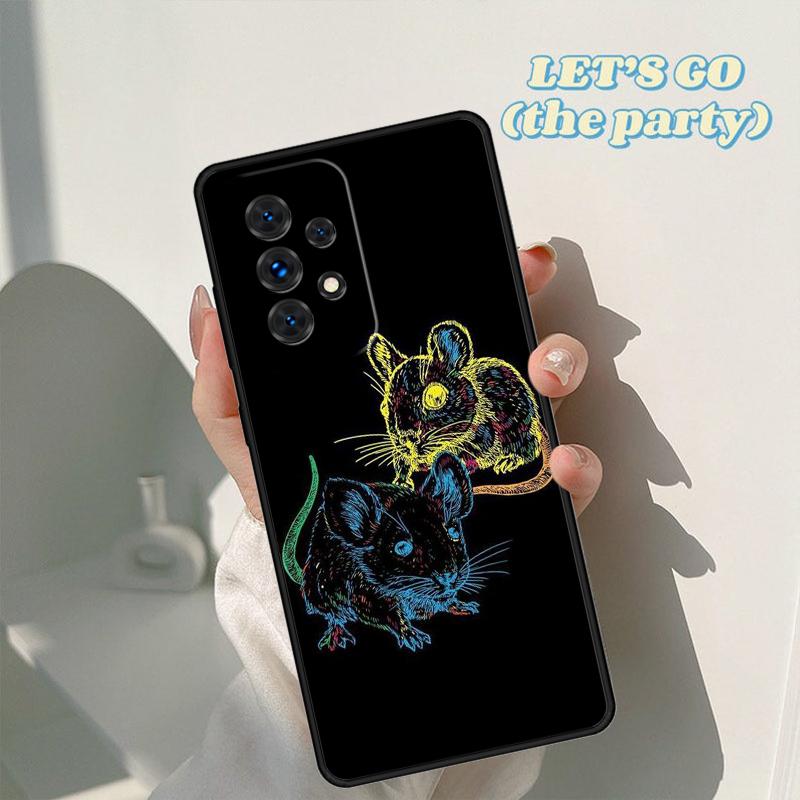 Mouse Rat phone case For Samsung Galaxy A42 A31 A40 A51 A71 A32 A80 A91 A52 A72 A73 A20e A21S A50 A70 A11 A12 Cover