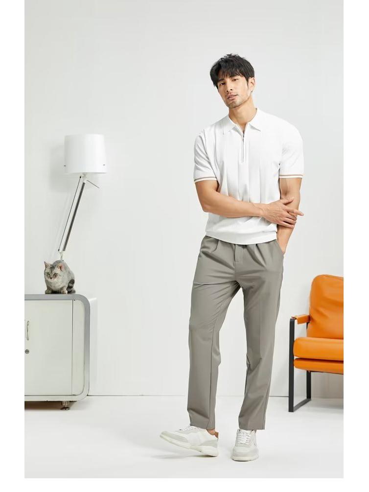 Men's Short-Sleeve Polo Shirt: Youthful, Fashionable, Japanese-Style Summer 2023 Design