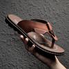 Flip Flops Men Leather Summer Casual Sandals Classic Men Outdoor Designer Lightweight Mens Slides Beach Shoes Zapatos Hombre