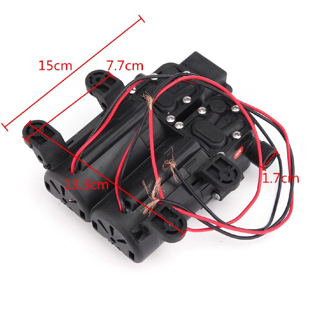 4.5A 12V Dual Electric Motor 5.5LPM 105PSI High Pressure Self Priming Diaphragm Water Pump For Home Garden Boat Caravan Marine Pump