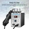 858D Soldering Station with Hot Air Gun and 3 Nozzles Digital LCD Display 700W Soldering Iron Kit