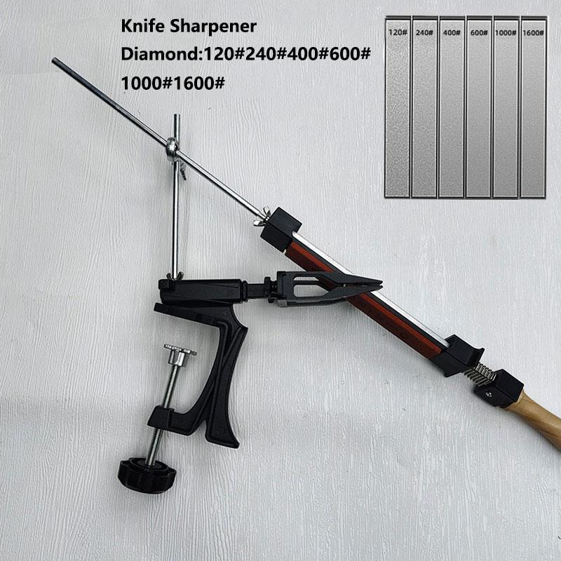 Professional Fixed Angle Knife Sharpener for Knives Diamond Sharpeing Stone Grinding Tools Whetstone Kitchen Tools