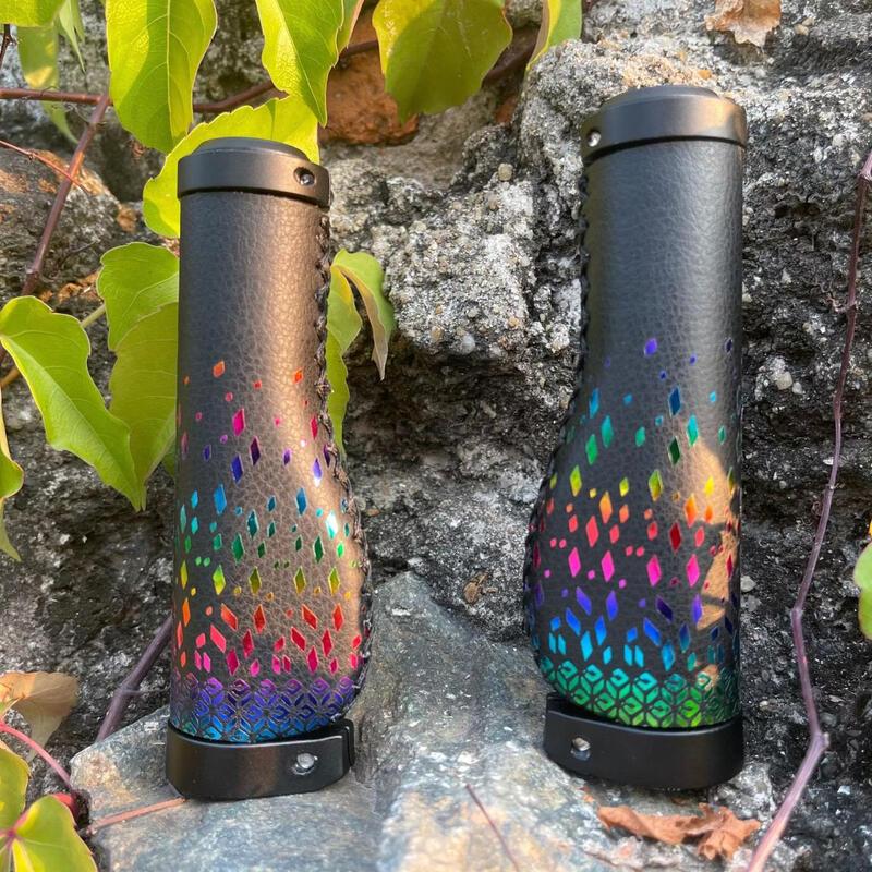 Lishi Retro Cowhide Hand-stitched Bicycle Grips