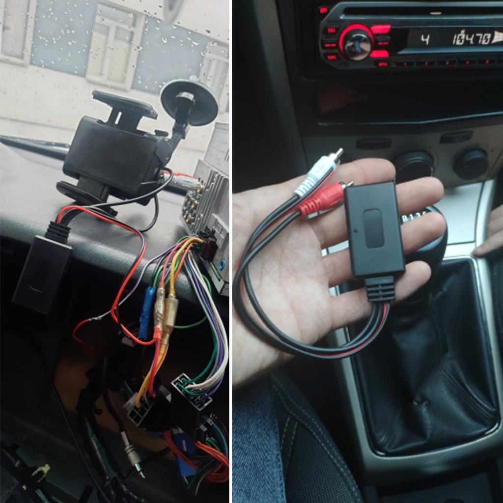 Car Universal Wireless Bluetooth-compatible Module Music Adapter Aux Audio Cable with Mic