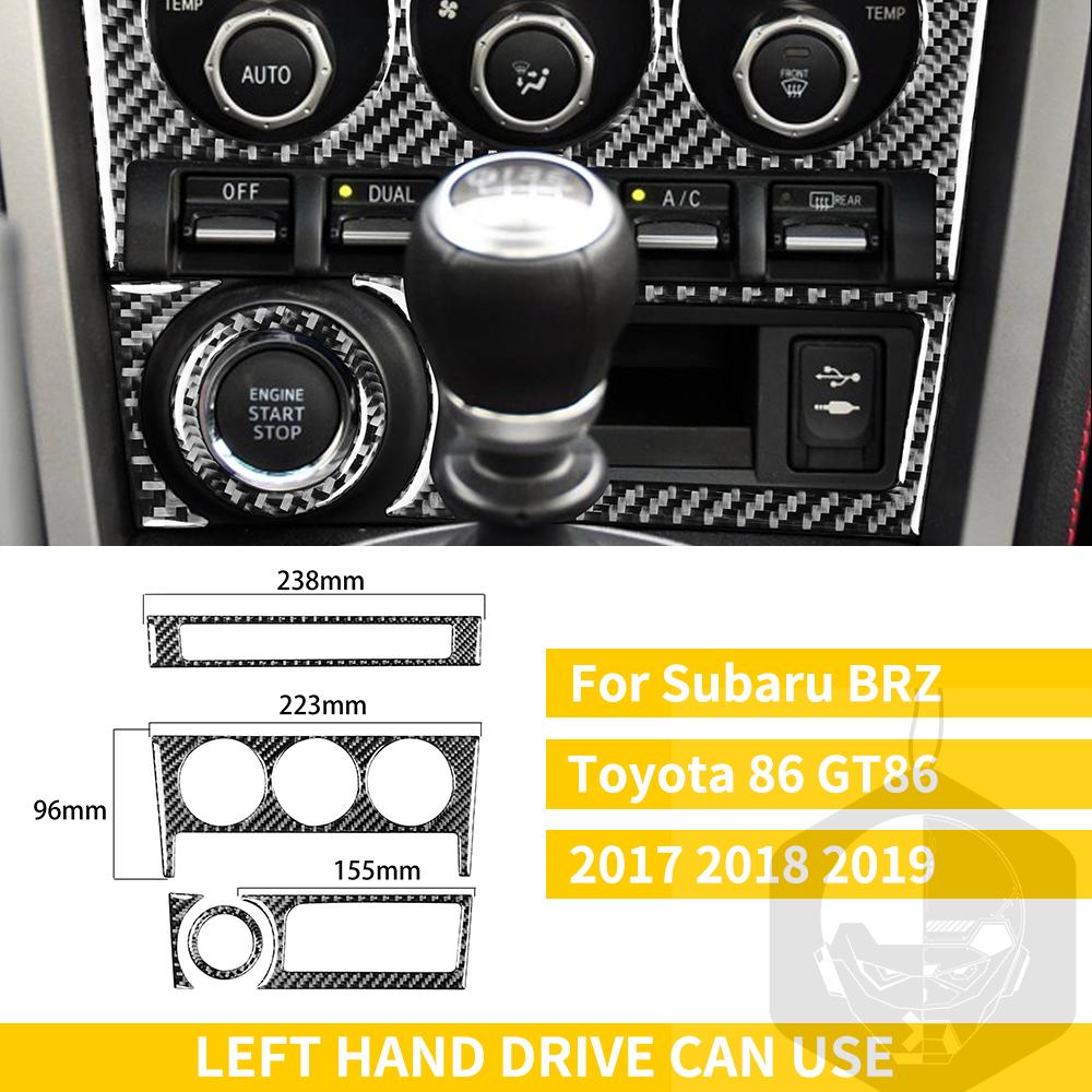 Pro Subaru BRZ Toyota 86 GT86 2017 2018 2019 Carbon Fiber Car příslušenství Držák řadicí páky Obložení klimatizace