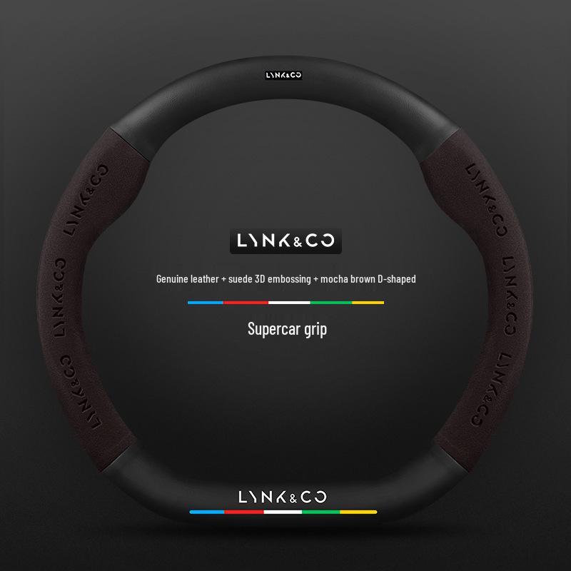 Steering Wheel Cover for Lynk & Co 01/02/03/05/06/09 (2023) - Carbon Fiber, All-Season