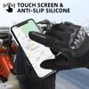Leather Motorcycle Gloves for KTM Harley Husaberg Polaris RZR Carbon Hard Shell Protective Motorcross Guantes Men Off-road