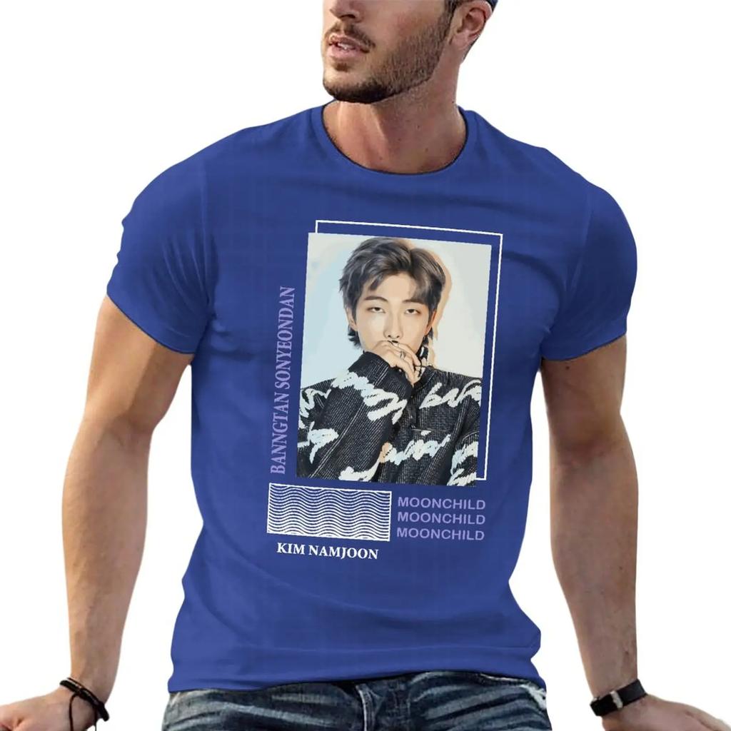 Banctan Sonyeondan  Kim Namjoon Oversize TShirt Custom Men Clothing Short Sve Streetwear Big Size Tops Tee