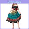 Costume de Flamenco pour Spectacle sur Scène en Tissu Polyester pour Danseuse
