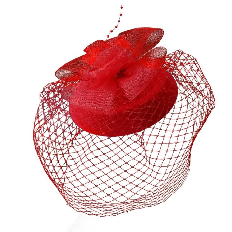 

Mesh Detail Hairclip Headdress For Women User Friendly Fashionable Headwear Stylish Clip Hairpin For Celebration красный