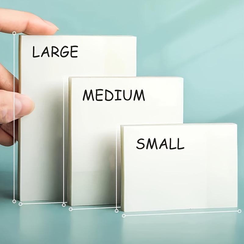 A pack of 50 transparent sticky notes waterproof self-adhesive semi transparent sticky notes, used for books, notes, and diaries