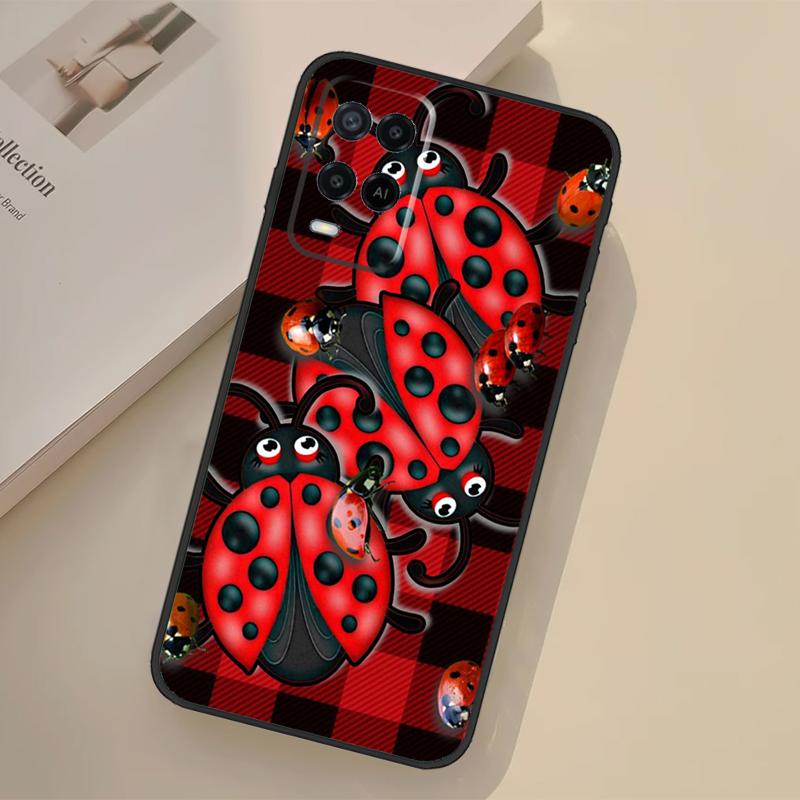 

Чехол-божья коровка для Oppo A76 A96 A16 A17 A18 A60 A80 A40 A38 A58 A78 A98 A94 A74 A54 A15 A57 A77 A5 Pro OPPO A98 5G