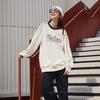 Skechers Casual Sweatshirt With American Letter Print Unisex Tops Cotton-Candy-White L323U080-0074
