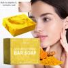 Turmeric Kojic Acid Soap Brightening Deeply Cleansing Glowing Body Rejuvenating Exfoliating Even Skin Tone Handmade Soap