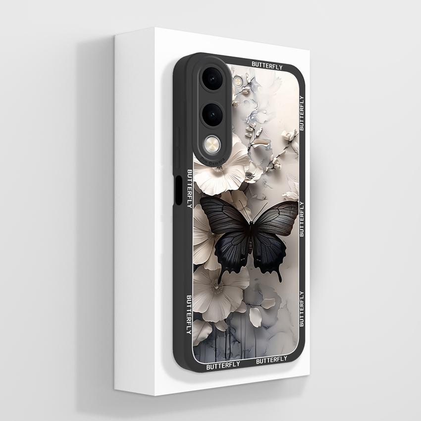 Für Vivo Y04 Y03 Y02 Y11 Y15 Y20 Handyhülle Niedliches Cartoon-Mädchenmuster Glattes Flüssigsilikon Stoßfester Schutz Rückseitenabdeckungen Hülle Für Vivo Gehäuse