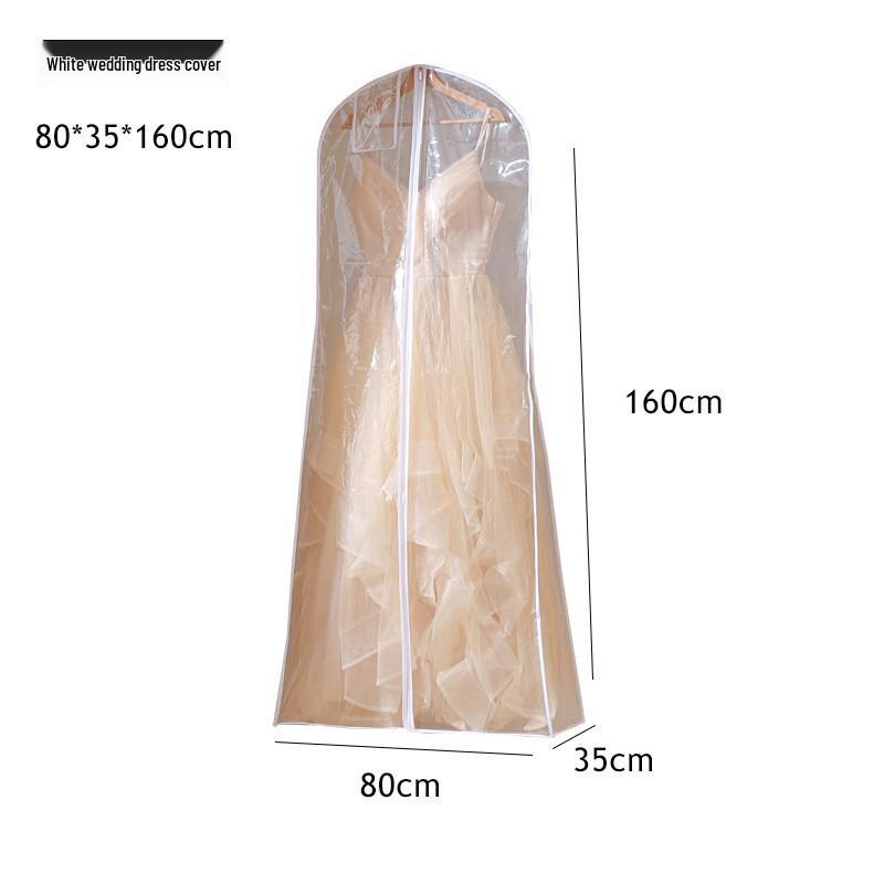 Dustproof Foldable Garment Bag for Overcoats and Wedding Dresses