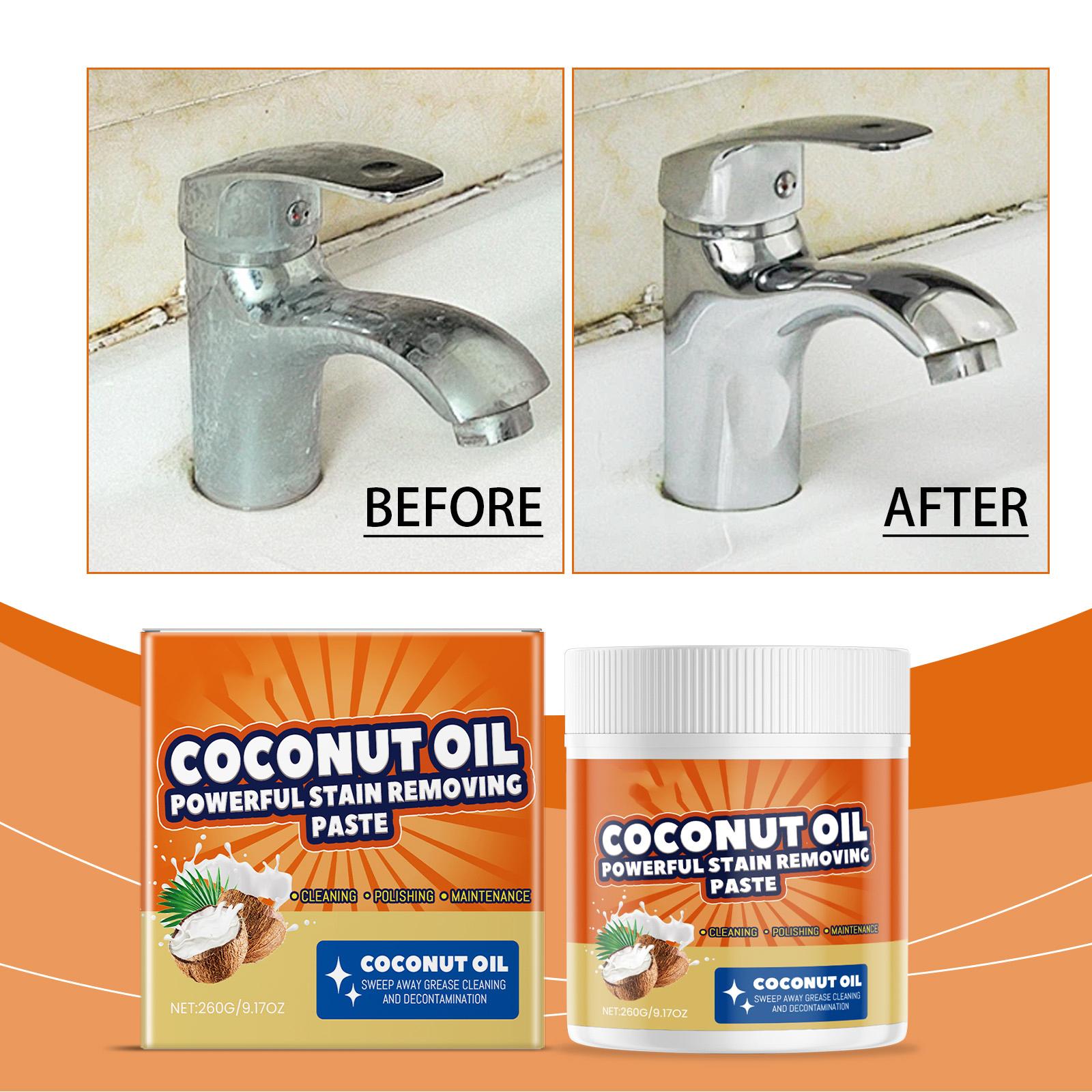 Oil Stain Remover Paste, Multi Purpose Polishing Paste For Heavy Kitchen Grease, Oil Stain Remover And Surface Cleaner One Size