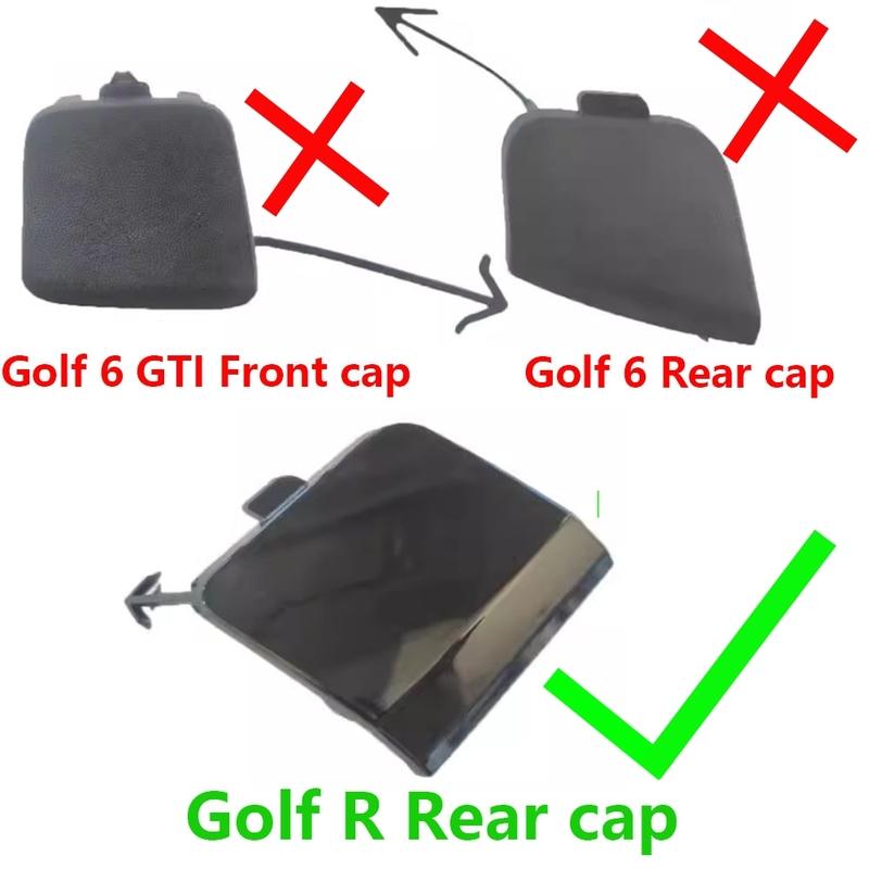 5K6807441F Rear Bumper Tow Hook Eye Cover Cap For VW Golf R20 MK6 6 2009 2010 2011 2012 2013