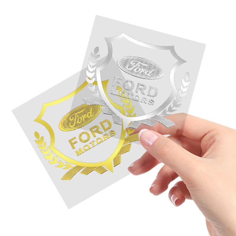 1Pcs Car Body 3D Stickers Wheat Ears Styling Emblem Auto Decoration For Ford Focus Mk2 Mk3 Fiesta Fusion Ranger Mondeo S-MAX Kuga