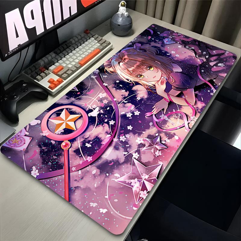 C Card Captor Sakura Electronic Gaming Computer Mouse Pad Game Machine Carpet Keyboard Pad Desktop Protector Cartoon Mouse Pad