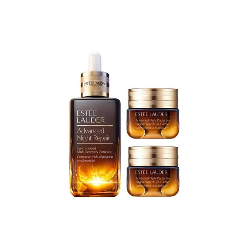 ESTEE LAUDER Small Brown Bottle Essence Eye Cream Skincare Sets Stabilizing Tightening Hydrating 100ml+15ml*2 Gentle