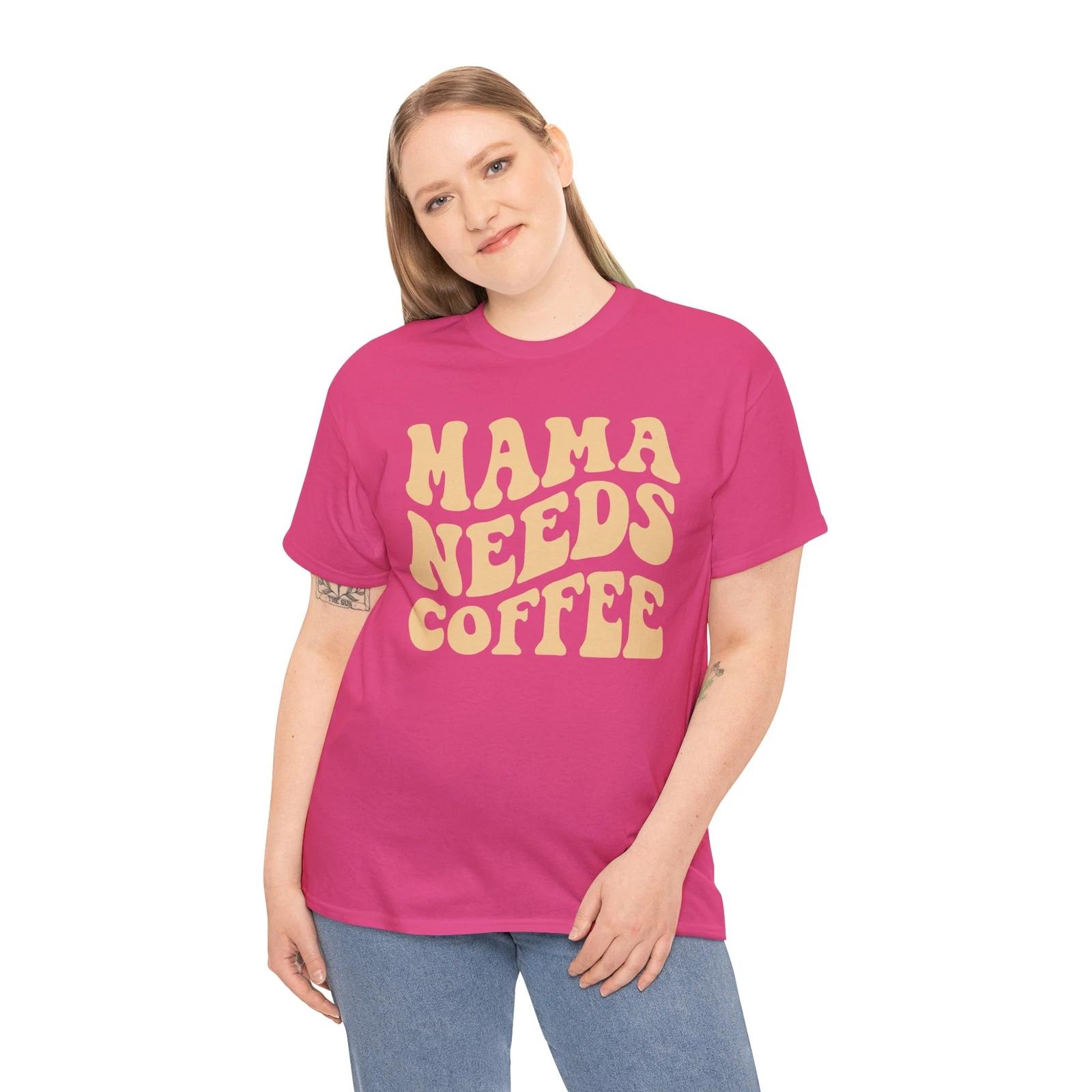 Caffeine Queen T-Shirt | Funny Coffee Mama Needs Coffee Shirt XL