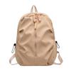 Schoolbag Travel Bag Ins College Student Simple Backpack Korean Version Versatile Large Capacity Junior High School Casual Backpack Nylon Schoolbag