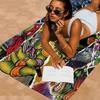 Cartoon N-Ninja Turtles Microfiber Printed Beach Towel Mountain Climbing Yoga Beach Swimming Running Absorbent Soft Towel