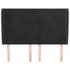 Vidaxl Wingback Headboard, Black, 147X23X118/128 Cm, Velvet
