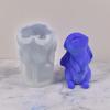 Ins Easter Rabbit Candle Mold Diy Aromath Gypsum Sit Up and Look Up Sitting Rabbit with Drooping Ears Silicone Mold