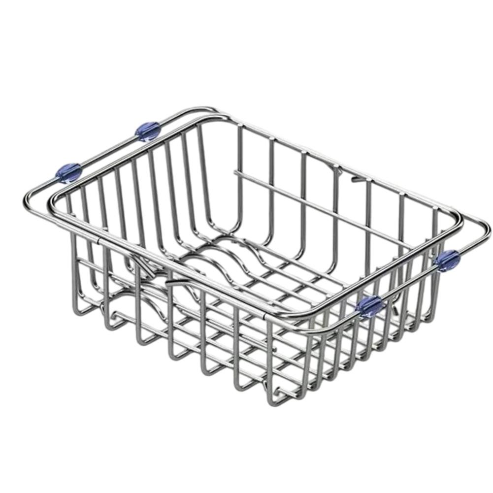 In-Sink Stainless Steel Dish Drying Rack Bowl Holder Expandable Sink Organizer Stainless Steel Telescopic Sink Drain Rack