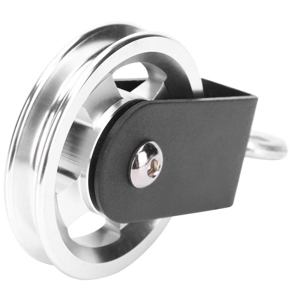 Fitnessgeräte Halterung 95mm Aluminiumlegierung Umlenkrolle Leises Hängerad DIY Sport Fitnessstudio
