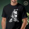 Men T-shirt High Quality Funny Cotton Shallow Waters Of Predators Washed Printed Moto Casual Co