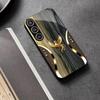 Wood Grain & Gold Phoenix phone case glass s26 ultra case s25 ultra case for Samsung Galaxy S26 S25 S24 S23 S22 FE Ultra Plus
