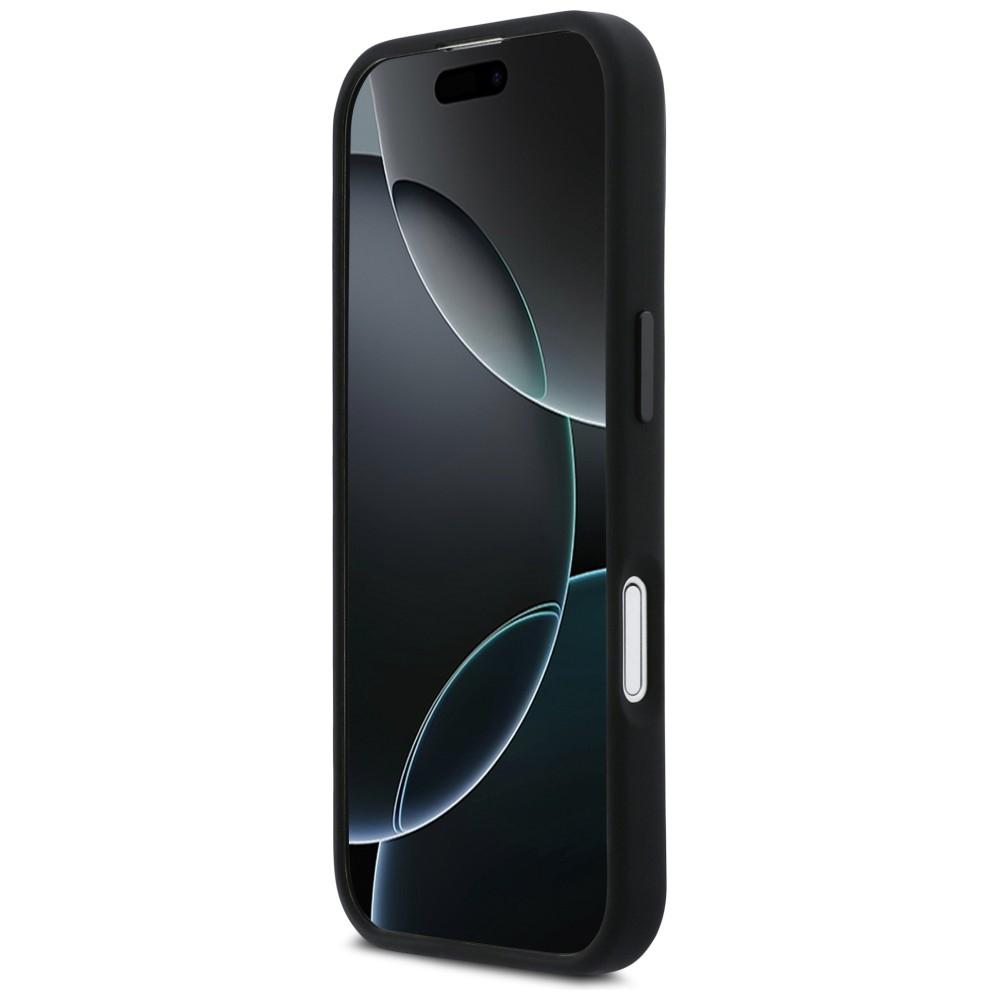BMW M Silikon Horizontale Linie MagSafe Hülle für iPhone 17 Schwarz